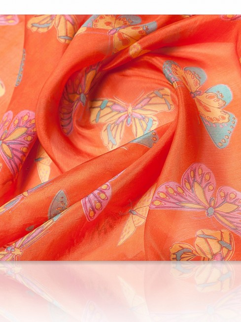 Палантин Женский S-BUTTERFLY/ORANGE